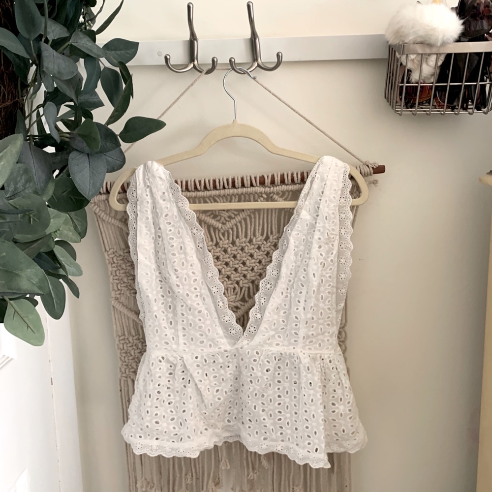 Boutique | Eyelet Blouse | Size M